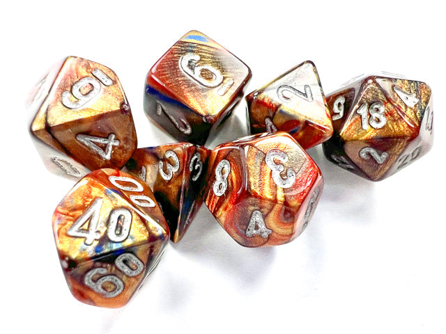 Lustrous® Mini-Polyhedral Gold/silver 7-Die set (Mini Poly Release 2) (Online Only)