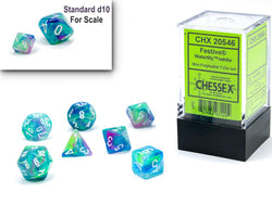 Festive® Mini-Polyhedral Waterlily™/white 7-Die set (Mini Poly Release 1) (Online Only)