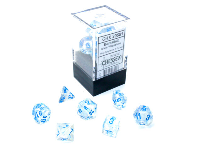 Borealis® Mini-Polyhedral Icicle™/light blue Luminary™ 7-Die Set (Mini Poly Release 1) (Online Only)