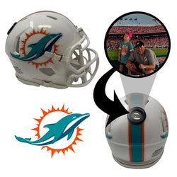 Miami Dolphins NFL Mini Helmet - Picture Inside (Online Order Only) (ONLINE ORDER ONLY)