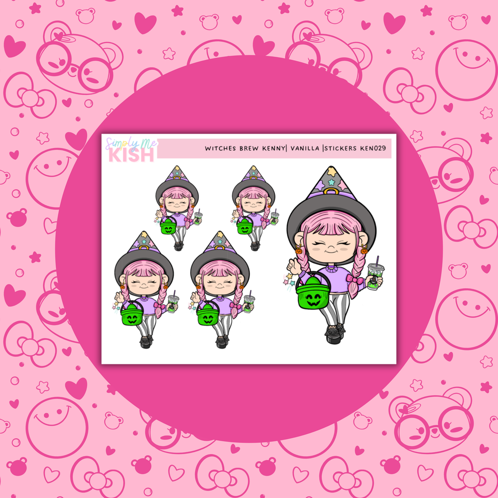 Witches Brew | Kenny Character|  Decorative Stickers (ONLINE ORDER ONLY)
