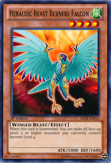 Heraldic Beast Berners Falcon [ABYR-EN013] Common (ONLINE ORDER ONLY)