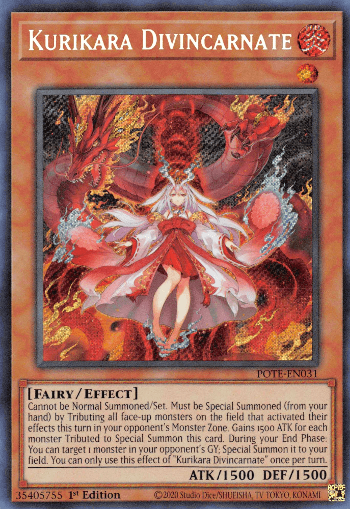 Kurikara Divincarnate [POTE-EN031] Secret Rare (ONLINE ORDER ONLY)