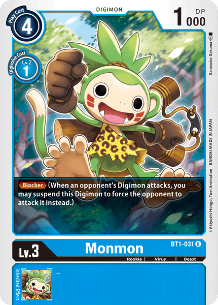 Monmon [BT1-031] [Release Special Booster Ver.1.0] (ONLINE ORDER ONLY)