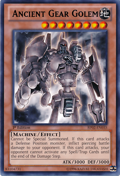 Ancient Gear Golem [BP02-EN035] Mosaic Rare (ONLINE ORDER ONLY)