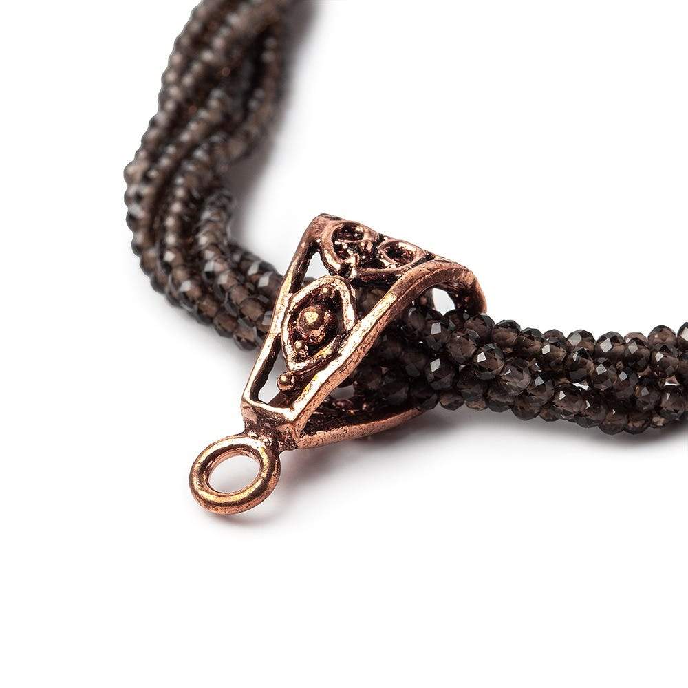 20x9mm Copper Bail Heart Design Set of 2 (ONLINE ORDER ONLY)