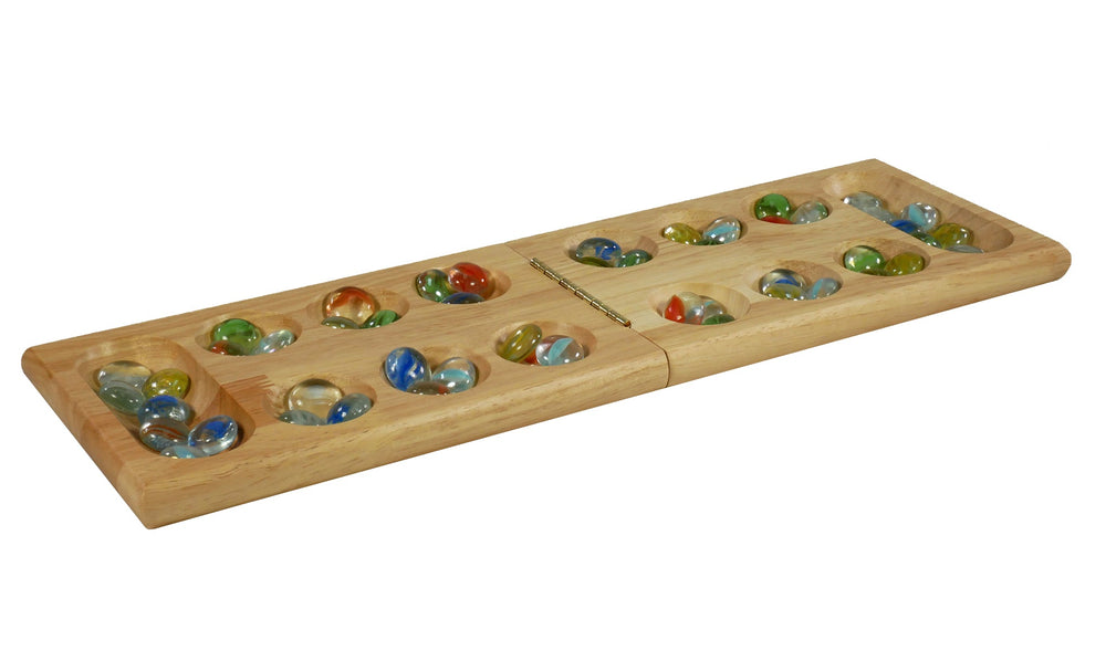 Mancala - Folding Wood Mancala in Tin Case (ONLINE ORDER ONLY)