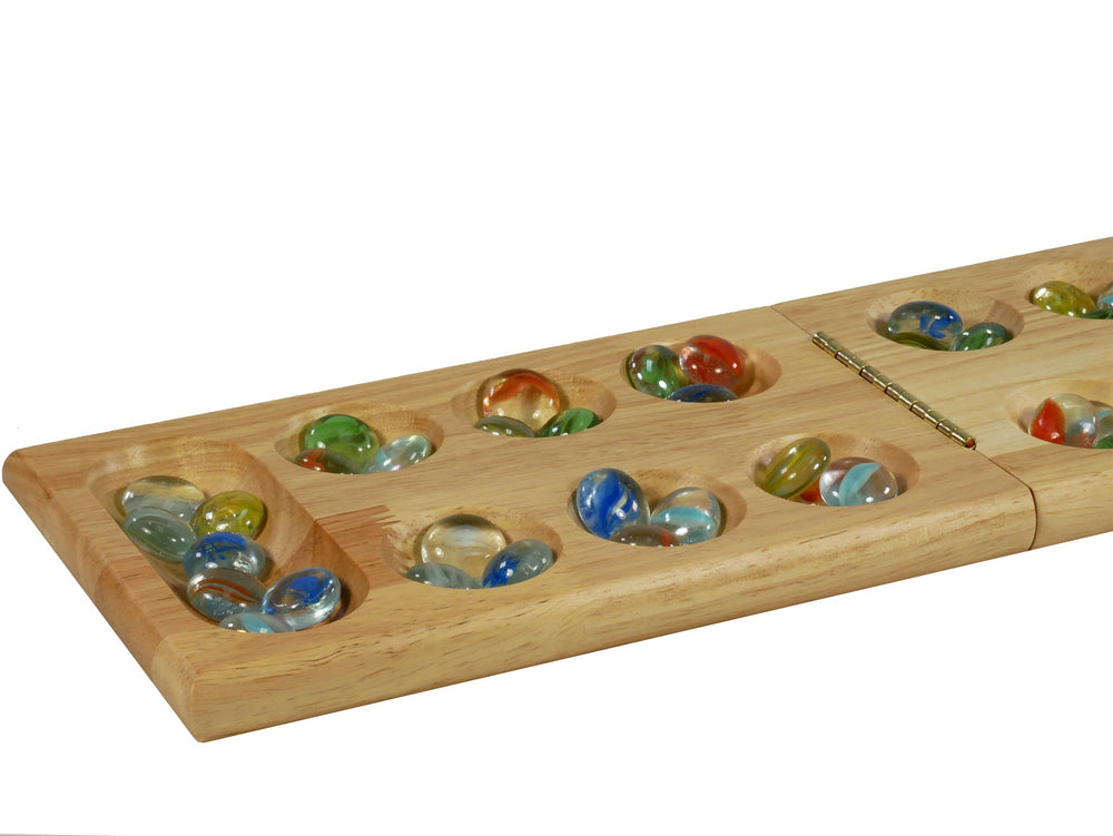 Mancala - Folding Wood Mancala in Tin Case (ONLINE ORDER ONLY)