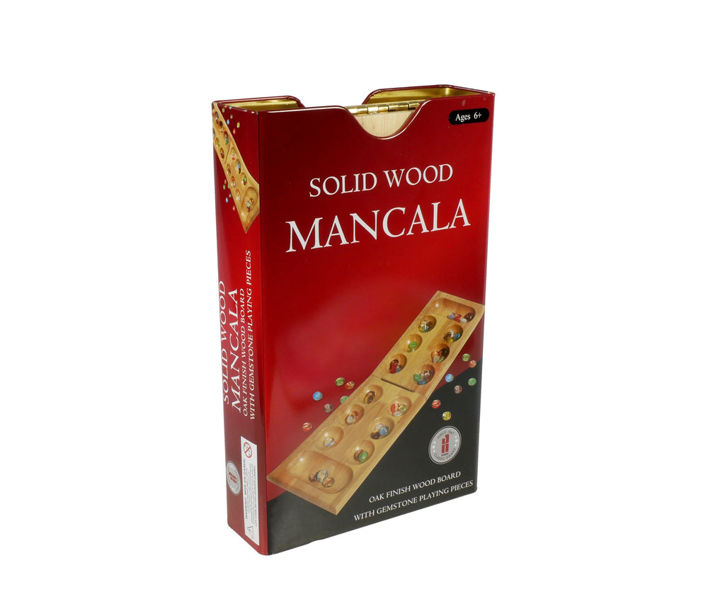 Mancala - Folding Wood Mancala in Tin Case (ONLINE ORDER ONLY)