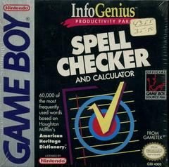 InfoGenius: Spell Checker and Calculator - GameBoy (ONLINE ORDER ONLY)