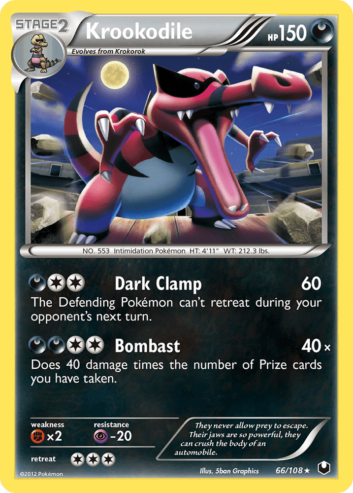 Krookodile (66/108) [Black & White: Dark Explorers] (Online Only)