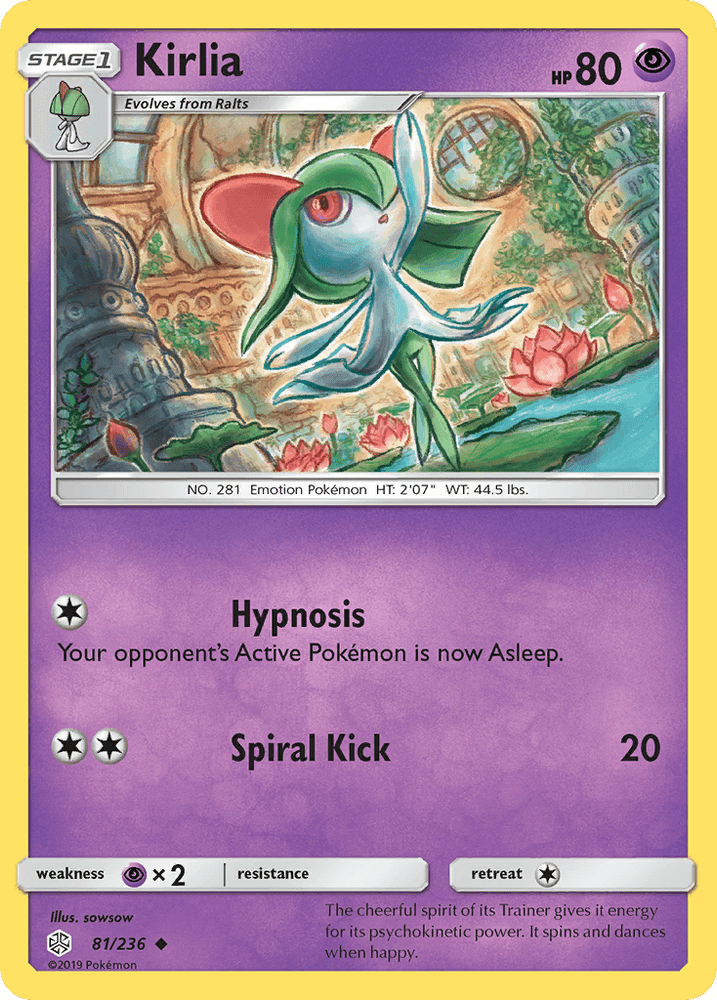 Kirlia (81/236) [Sun & Moon: Cosmic Eclipse] (Online Only)