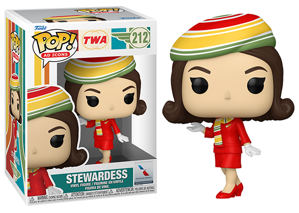 Stewardess (Red Uniform, TWA, Ad Icons) 212 (Online Order Only)