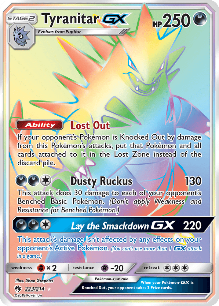 Tyranitar GX (223/214) [Sun & Moon: Lost Thunder] (Online Only)