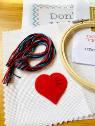 Deluxe Cross Stitch Kit – “Homo Sweet Homo” Funny Housewarming Pattern (ONLINE ORDER ONLY)