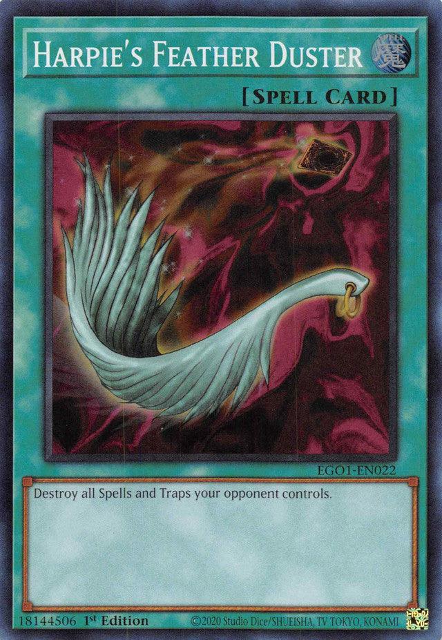 Harpie's Feather Duster [EGO1-EN022] Super Rare (ONLINE ORDER ONLY)