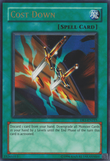 Cost Down [DR1-EN215] Ultra Rare (ONLINE ORDER ONLY)