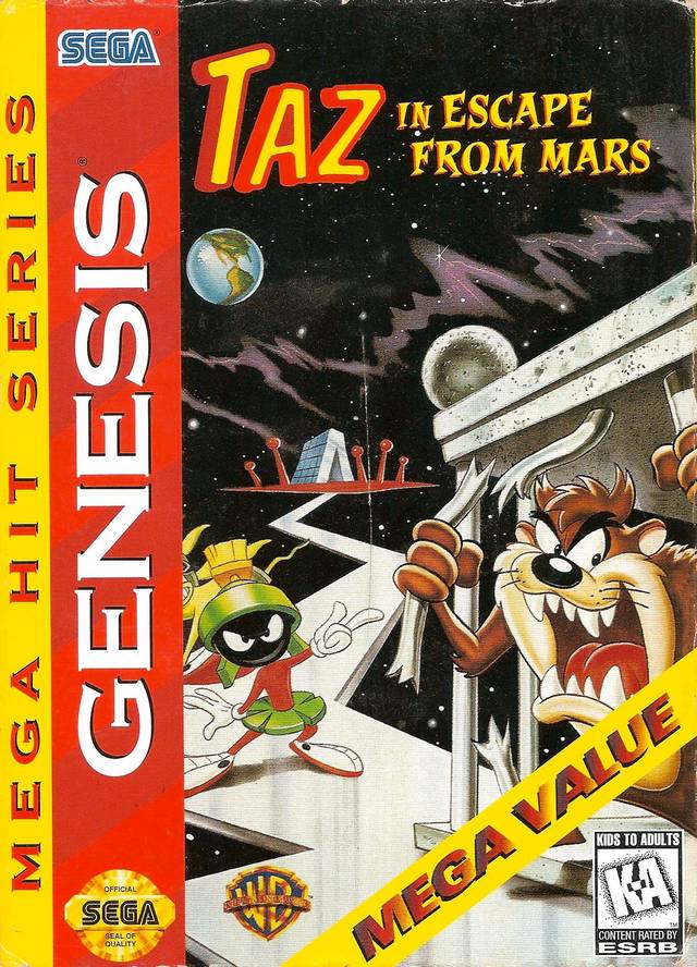 Taz in Escape From Mars (Mega Hit Series) (Sega Genesis) (ONLINE ORDER ONLY)