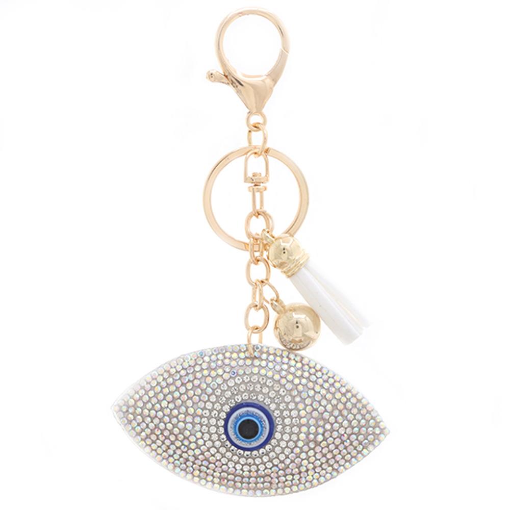 Rhinestone Evil Eye Keychain (Online Order Only)
