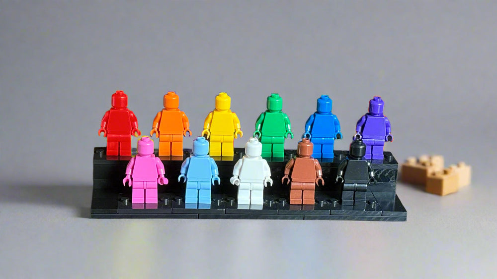 Pride Tribute Set - 11 Custom Monochrome Figures  – Brick Compatible Minifigures (ONLINE ORDER ONLY)