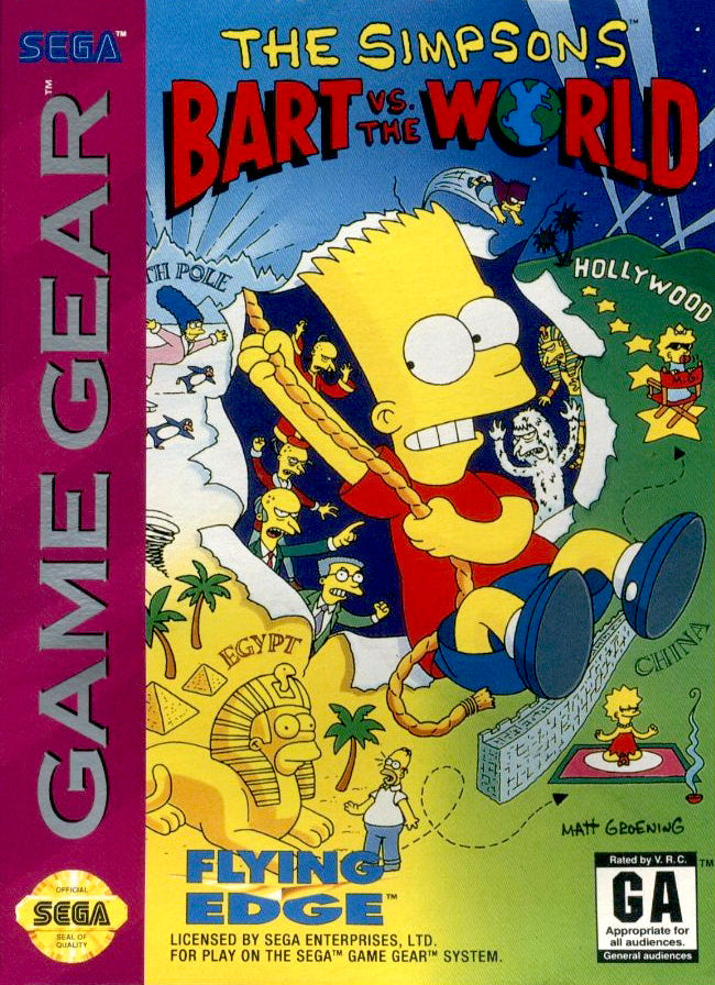 The Simpsons: Bart vs the World (Sega Game Gear) (ONLINE ORDER ONLY)