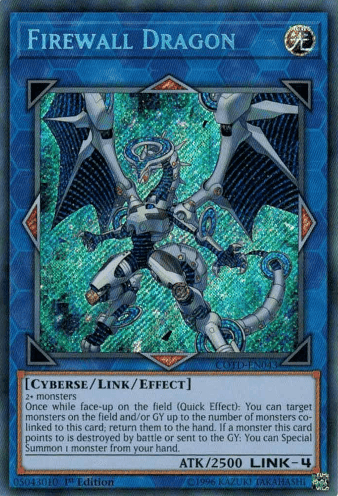 Firewall Dragon [COTD-EN043] Secret Rare (ONLINE ORDER ONLY)