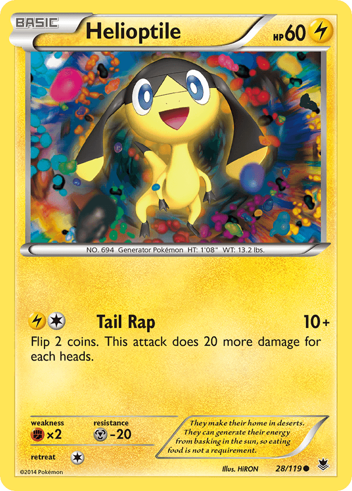Helioptile (28/119) [XY: Phantom Forces] (Online Only)