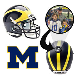 Michigan Wolverines College Football Collectible Mini Helmet - Picture Inside (Online Order Only) (ONLINE ORDER ONLY)
