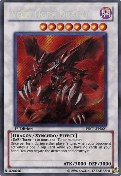 Void Ogre Dragon [PRC1-EN021] Secret Rare (ONLINE ORDER ONLY)
