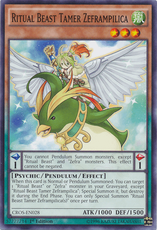 Ritual Beast Tamer Zeframpilica [CROS-EN028] Common (ONLINE ORDER ONLY)