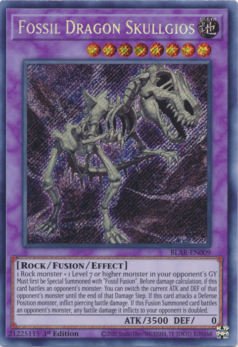 Fossil Dragon Skullgios [BLAR-EN009] Secret Rare (ONLINE ORDER ONLY)