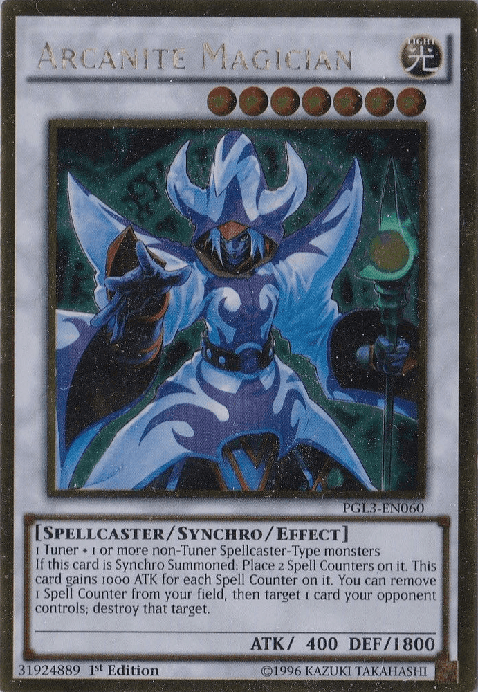 Arcanite Magician [PGL3-EN060] Gold Rare (ONLINE ORDER ONLY)