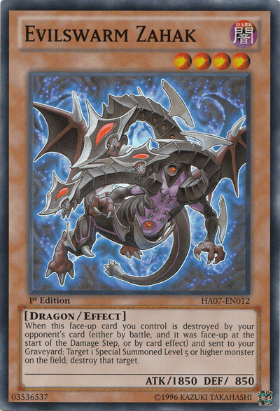 Evilswarm Zahak [HA07-EN012] Super Rare (ONLINE ORDER ONLY)