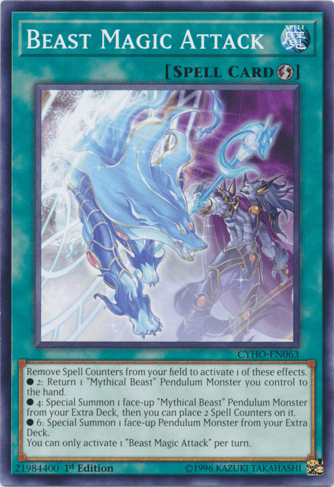 Beast Magic Attack [CYHO-EN063] Common (ONLINE ORDER ONLY)