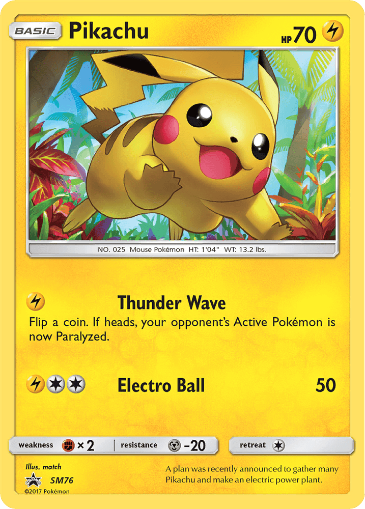Pikachu (SM76) [Sun & Moon: Black Star Promos] (Online Only)