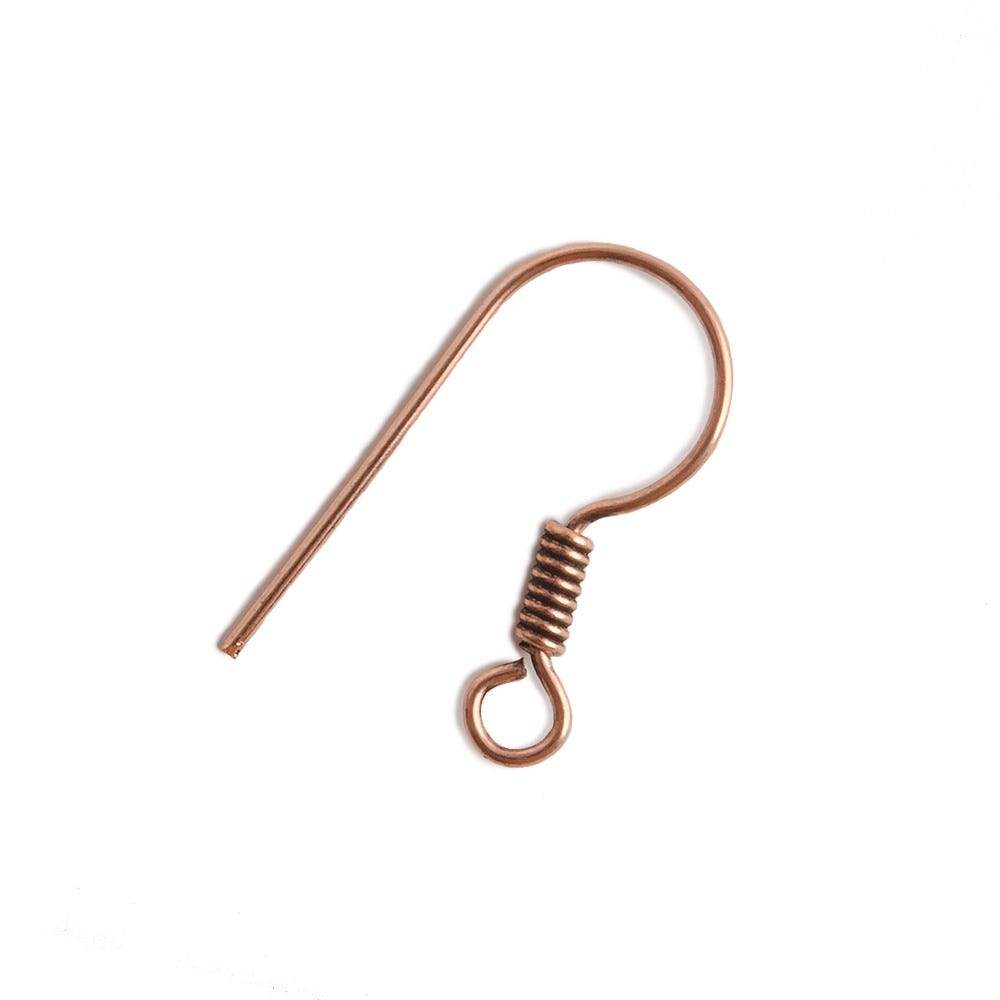 21x9mm Copper Fancy Earwire 50 pieces (ONLINE ORDER ONLY)