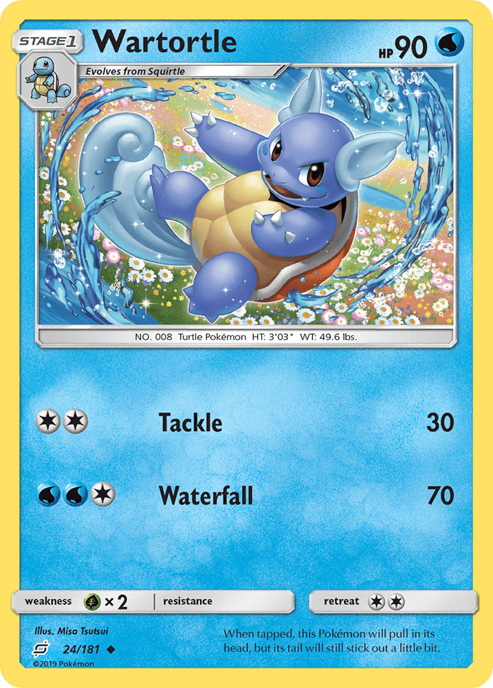 Wartortle (24/181) [Sun & Moon: Team Up] (Online Only)
