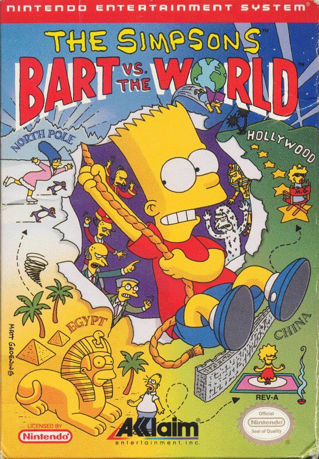 The Simpsons Bart vs the World (Nintendo NES) (Online Only)