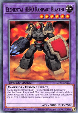 Elemental HERO Rampart Blaster [SGX1-ENA23] Common (ONLINE ORDER ONLY)