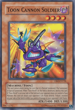 Toon Cannon Soldier [DB2-EN118] Common (ONLINE ORDER ONLY)