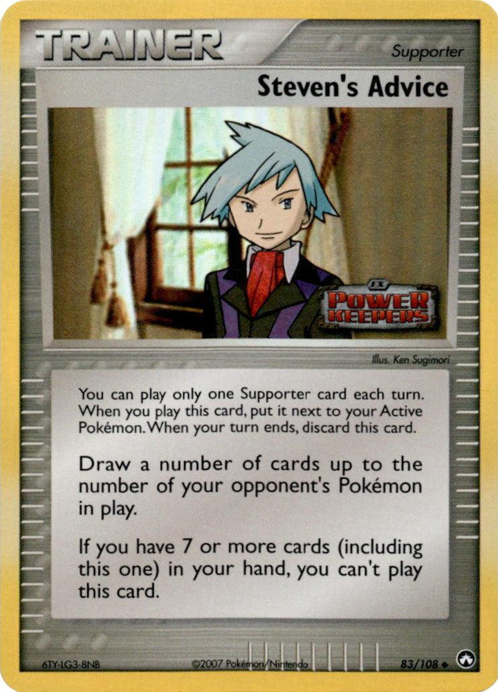 Steven's Advice (83/108) (Stamped) [EX: Power Keepers] (Online Only)