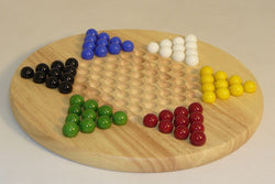 Board Game -  Wood Round Chinese Checkers (ONLINE ORDER ONLY)