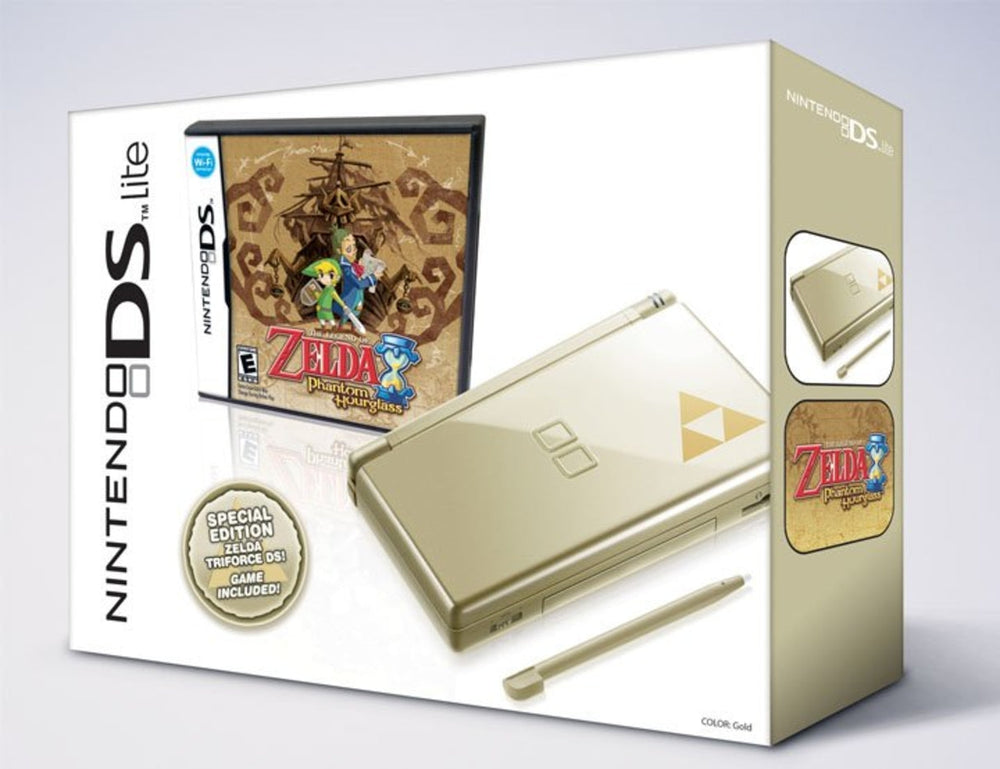 Gold Nintendo DS Lite Zelda Bundle (Nintendo DS) (ONLINE ORDER ONLY)