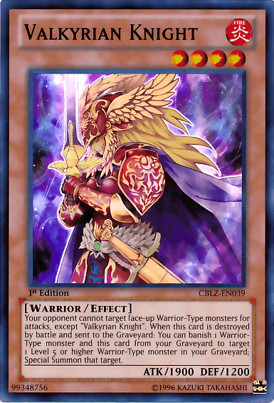 Valkyrian Knight [CBLZ-EN039] Super Rare (ONLINE ORDER ONLY)