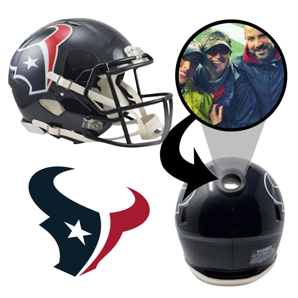 Houston Texans NFL Mini Helmet - Picture Inside (Online Order Only) (ONLINE ORDER ONLY)