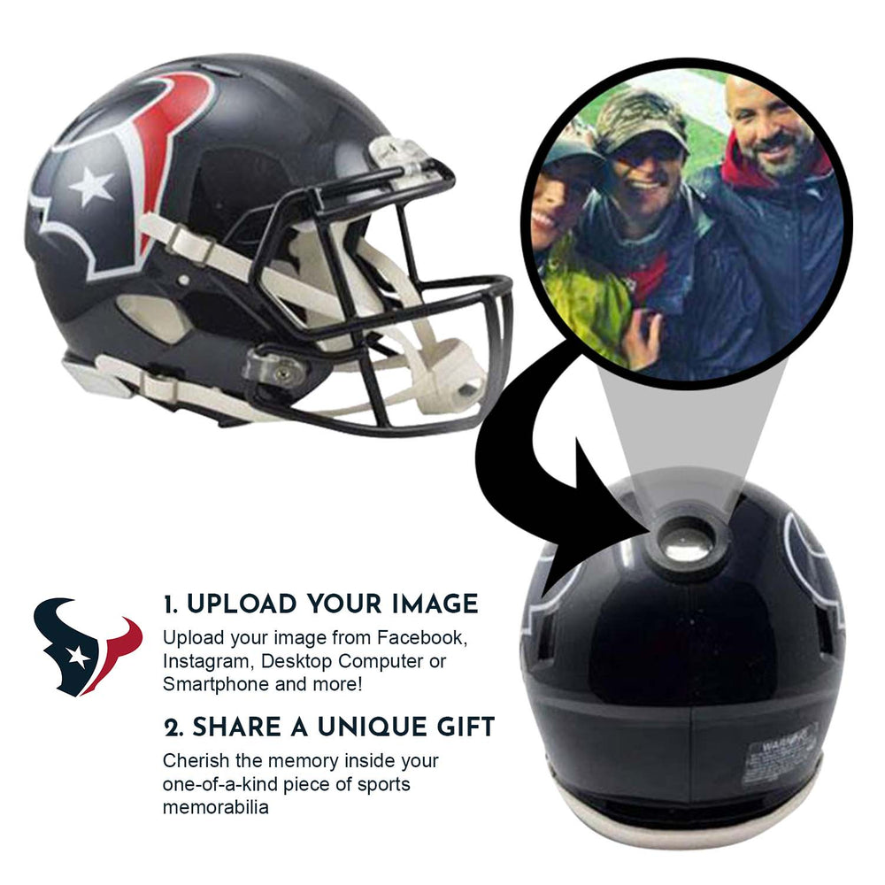 Houston Texans NFL Mini Helmet - Picture Inside (Online Order Only) (ONLINE ORDER ONLY)