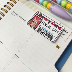 Mr Read's Library Card| Magnetic Bookmark (ONLINE ORDER ONLY)