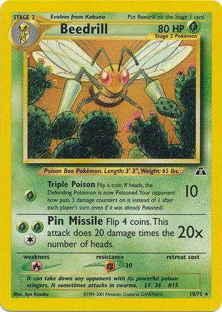 Beedrill (18/75) [Neo Discovery Unlimited] (Online Only)