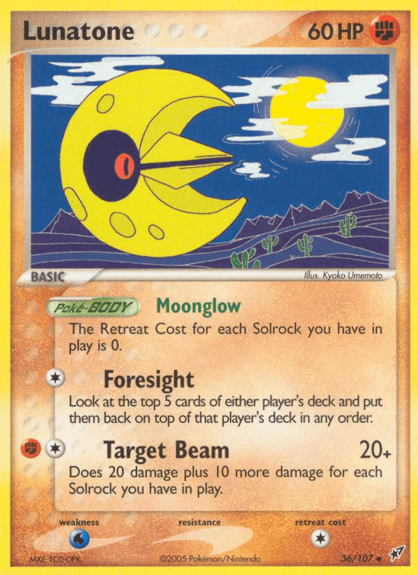 Lunatone (36/107) [EX: Deoxys] (Online Only)
