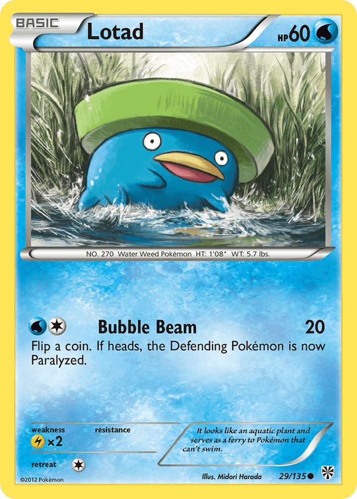 Lotad (29/135) [Black & White: Plasma Storm] (Online Only)